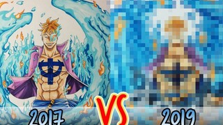 【海贼王】重画2年前的画！鬼知道这人两年里经历了什么！