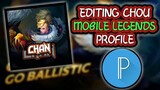 EDITING CHOU GO BALLISTIC SKIN FOR MOBILE LEGENDS PROFILE ON ANDROID | CHOU STARLIGHT