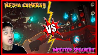 TERBARU !! PERTARUNGAN DAHSYAT MECHA CAMERA TITAN VS INFECTED SPEAKER TITAN!! Feat @sapipurba Roblox