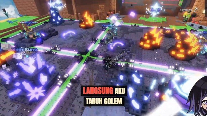 Berhasil merakit golem iblis dan golem magma terkuat di Roblox!