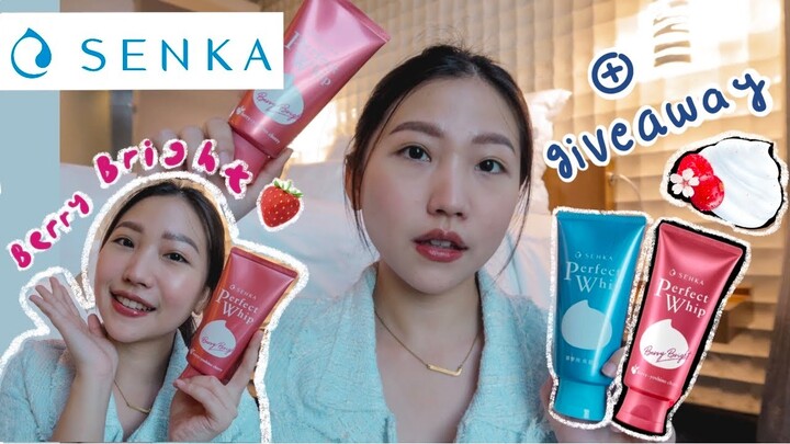 REVIEW JUJUR SENKA setelah 1 bulan, pipi jadi pink merona👌🏼☺️ + #GIVEAWAY / SENKA BERRY BRIGHT 🍓