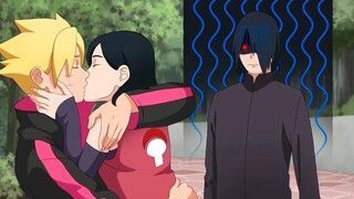 Boruto showed his love to Sarada and Sasuke's reaction - Boruto next generation