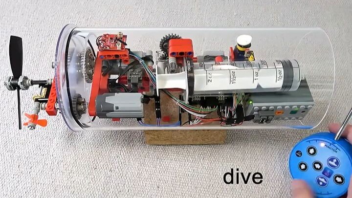 Have you ever seen a submarine made of Lego?