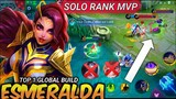 Esmeralda Gameplay Build Top 1 Global Sure Win + MVP