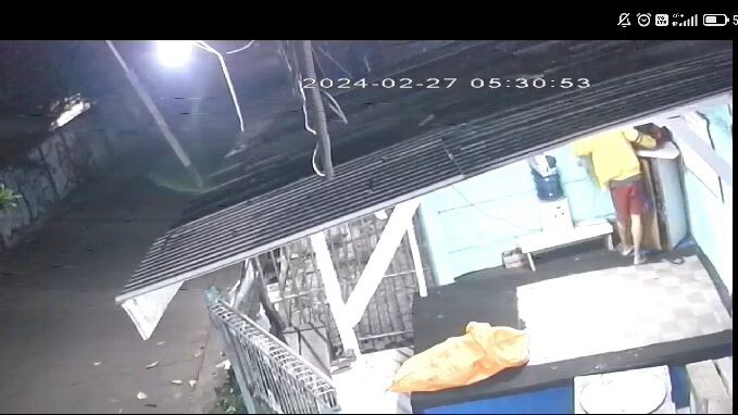 maling TV di pos ronda margonda