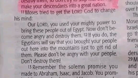 Daily Verse.        Exodus 32:7-14