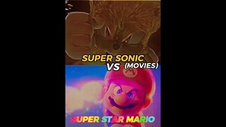 Super Sonic Vs Super Star Mario | #edit #mario #vs #sonic #shorts #fyp #mariomovie #sonicmovie
