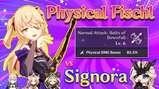 Can Physical Fischl defeat Signora Boss?? [Genshin Impact]