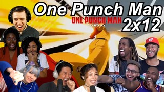 One Punch Man 2x12 Reactions | Great Anime Reactors!!! | 【ワンパンマン】【海外の反応】