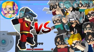 1 NOOB VS 12 PROS in BEDWARS!😲😜 [BlockmanGo:BlockyMods]