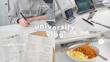 university vlog ☕online classes, study vlog, food ft. idenati