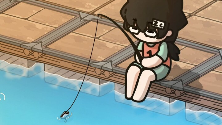 【Katalog Zc Ajaib】Zc hanya memancing di atas rakit | Animasi perulangan
