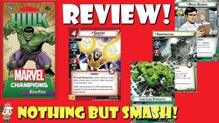 Hulk - Marvel Champions Hero Pack Review (No Thwart, Just Smash!)