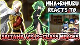 MHA/BNHA+Rimuru Reacts to OPM VS. "Top S-Class Heroes" || Gacha Club ||