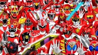 A collection of the transformations of the red warriors of the Super Sentai! Who is the red team mem