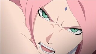 Sakura derrota Shin com um soco ! - Sasuke e Naruto vs Shin Legendado