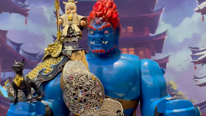 Third-party building block figures, Black Mythology Giant Spirit God MOC, the super-large figure has