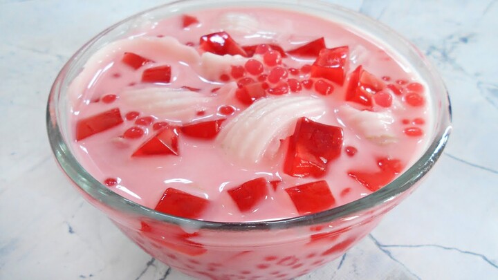 Resep Mudah Buat TAKJIL | Sago Dessert | Es Jelly Susu Mutiara