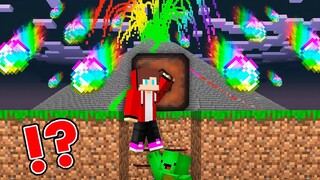 EPIC Rainbow VOLCANO vs Doomsday Bunker In Minecraft - Maizen JJ and Mikey challenge