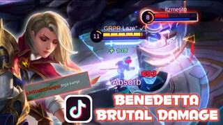 BENEDETTA BEST BUILD & BRUTAL DAMAGE | LAZE  TIKTOK EDIT |MLBB