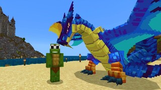 DRAGONFIRE BEDROCK EDITION #6 - MY NEW FULL GROWN DRAGON!