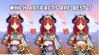 Which Are The Best Artifacts? for Nilou 2pc Vs 4pc!! {Genshin Impact}