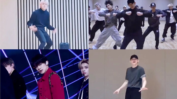 Choi Yeonjun's covers of BTS's "Fire" in different stages