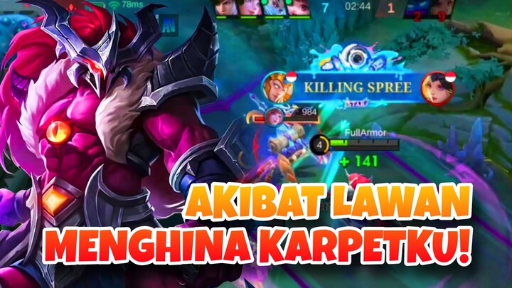 AKIBAT LAWAN MENGHINA KARPETKU! - Hylos Mobile Legends Moments
