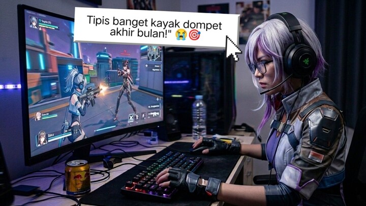 "ditembak malah terbang jadi kertas 🤬🤬😤 di Strinova memang bikin emosi naik turun! 📄✈️