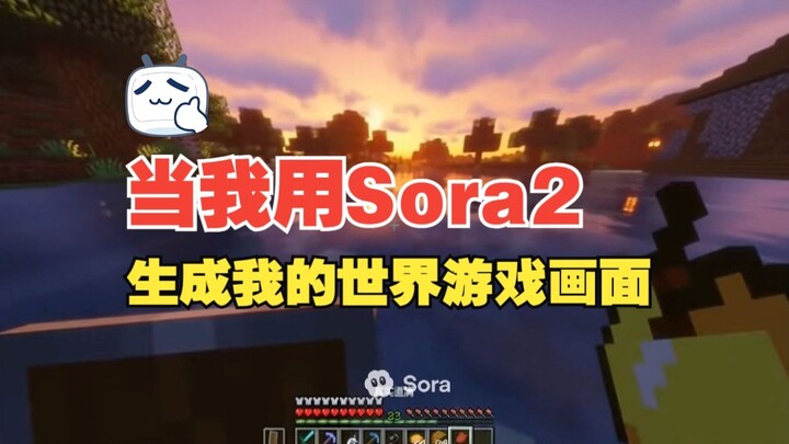 当我用Sora2生成我的世界游戏画面会如何？
