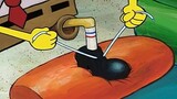 SpongeBob can't tie his shoelaces. It turns out he had to tie them before he was born!