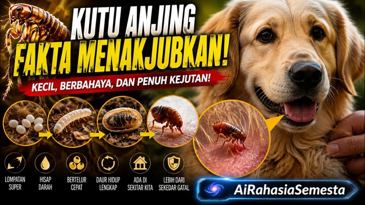 Dog fleas! parasites that are around us! Fakta mengejutkan dari kutu Anjing!