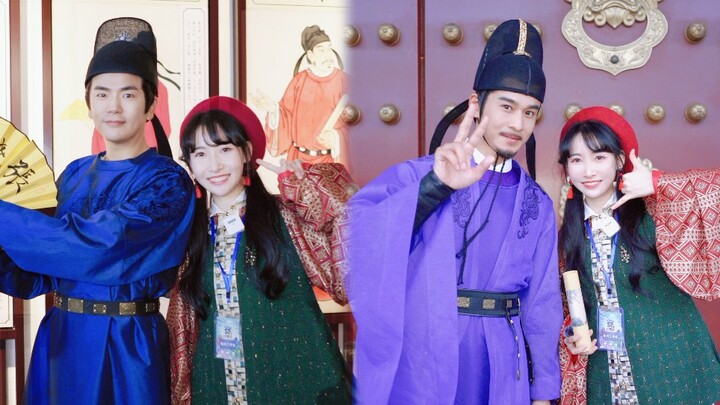 Get up close and personal with the male idol! Qiao Zhenyu and Zhang Xiaolong visit the set of "Danci