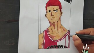 hanamici pria tampan berambut merah slam dunk