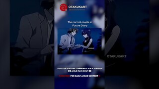 The only normal couple in the Future Diary #anime #shorts #animeedits #animememes