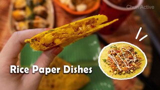 Rice Paper Dishes - Asian Food in Vietnam - Food Vlog