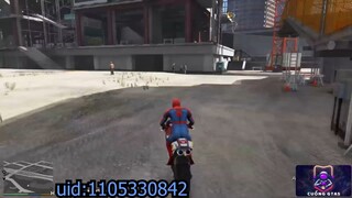 GTA 5 Spiderman mô tô nguy hiểm (Spider-Man nhảy và thất bại)_4  #game #gta5