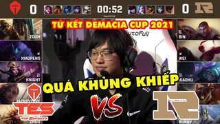 [Tứ Kết Demacia Cup 2021] Highlight TES vs RNG - Sức mạnh khủng khiếp của Knight và Top Esports