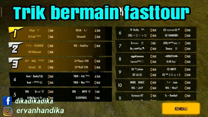 cara menang turnamen free fire || tournament free fire 2021