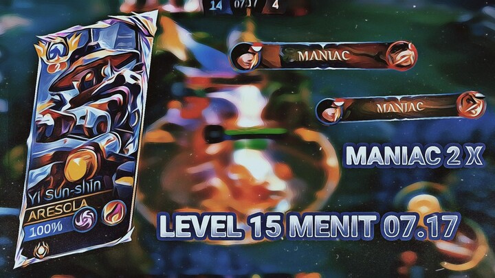 YSS LEVEL 15 MENIT 07.17 & MANIAC 2 X