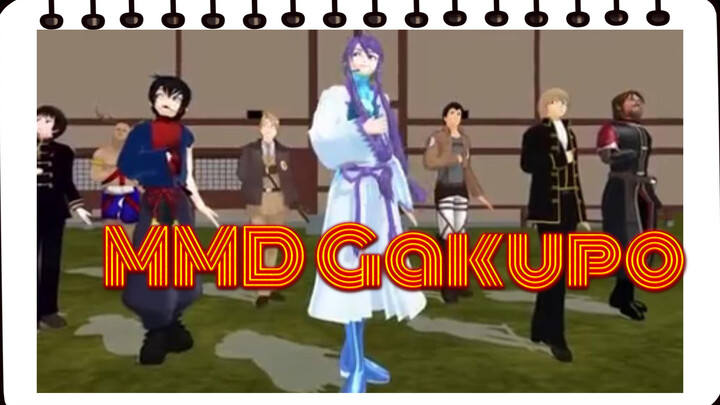 [MMD] Gakupo Menari Dengan Banyak Tokoh Utama Anime