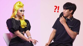 "Man..? Woman...?" Korean Teens Meet Drag Queen For The First Time!!