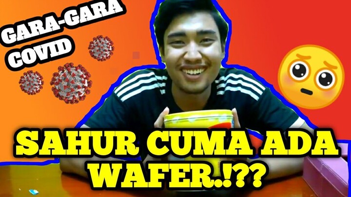 HAADUUHH..!! SAHUR MUKBANG WAFER SETOPLES.!! + Minuman AJINOMOTO MATCHA