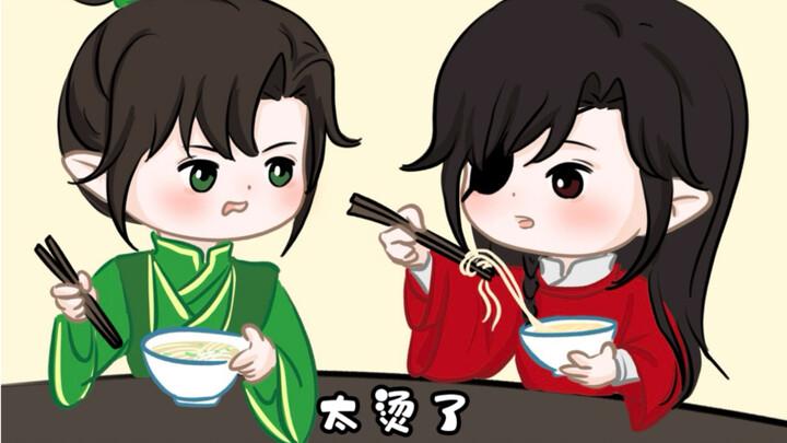 [A real man can show off ten bowls in one mouthful]
