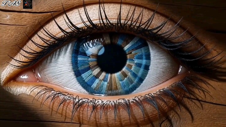 Amazing Eye Drawing Made With Thread Art ️✨ | Satisfying String Art
