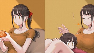 P station artist│じゅん│What is it like to have a foodie sister with a big appe*?
