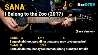 Sana - I Belong To The Zoo (2017) Easy Guitar Chords Tutorial with Lyrics Part 1 REELS