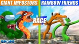 Giant Impostors vs Rainbow Friends Race | SPORE