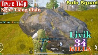 PUBG Mobile | Trực Tiếp Học Nghe Tiếng Chân - Tiếng Súng  - SOLO Squad Livik 38KILLS | NhâmHNTV