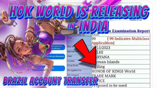 HOK WORLD IS RELEASING IN INDIA | Transferring HoK Brazil Account To HoK Global Possible | HoK